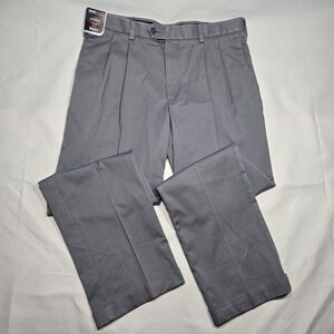 Rountree & Yorke Travel Smart Classic Fit Dress Pant 36 x 32 Pleated Front